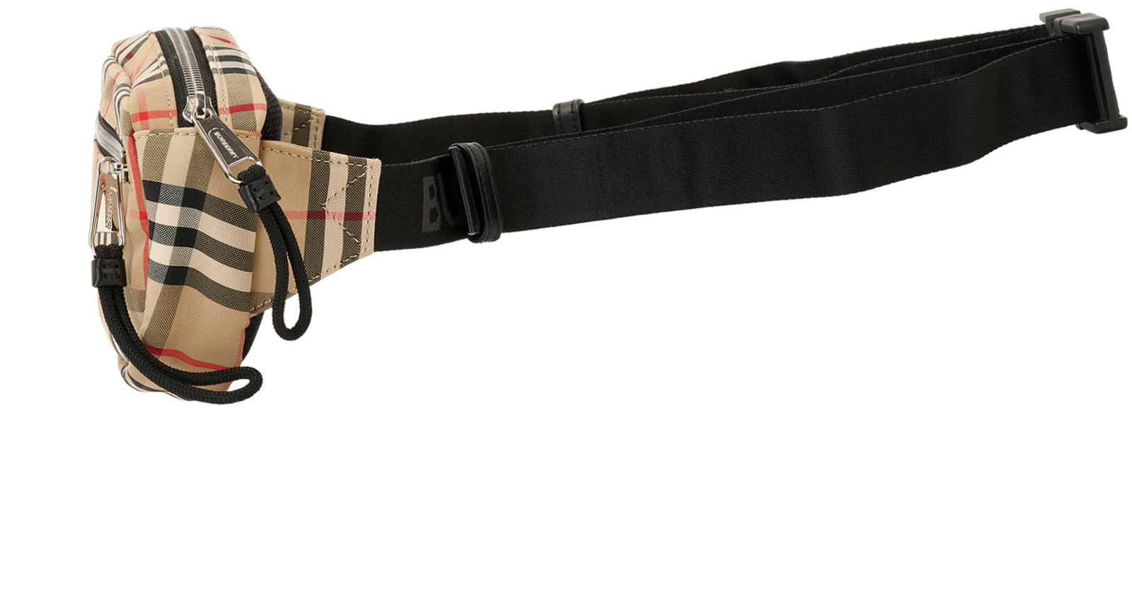 Cannon Bum Bag, &pound;210, Handbags, Beige/Black/Red, Canvas, Bottom view